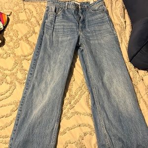 Zara Wide Legged Jeans, High-rise